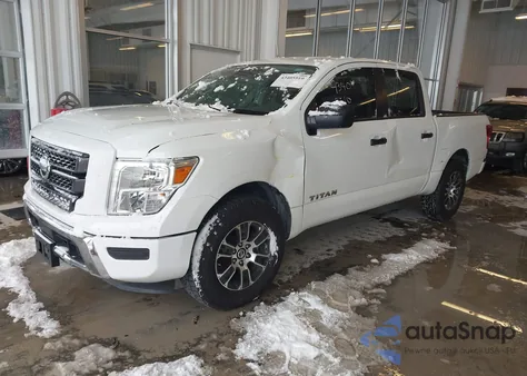 2022 Nissan Titan Sv 4X2 z USA, uszkodzony, nr VIN 1N6AA1EEXNN107009